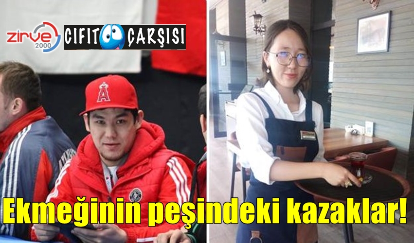Ekmeğinin peşindeki kazaklar!