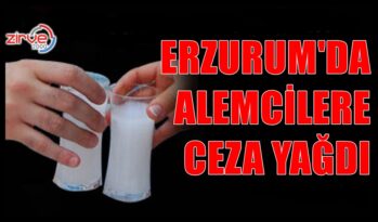 ERZURUM’DA ALEMCİLERE CEZA YAĞDI