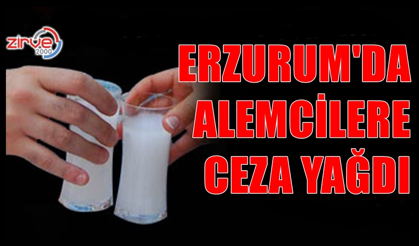 ERZURUM’DA ALEMCİLERE CEZA YAĞDI