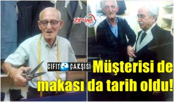 Müşterisi de makası da tarih oldu!
