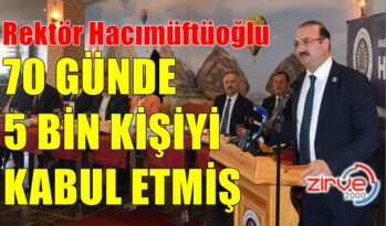 70 GÜNDE 5 BİN KİŞİ İLE EL SIKIŞTI