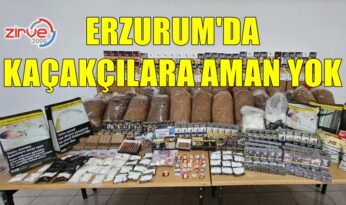 ERZURUM’DA KAÇAKÇILARA SUÇÜSTÜ
