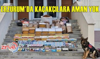 ERZURUM’DA KAÇAKÇILARA AMAN YOK
