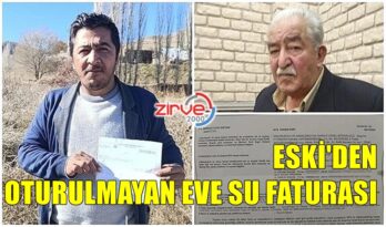 OTURULMAYAN EVE SU FATURASI