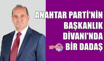 BAŞKANLIK DİVANINDA BİR ERZURUMLU
