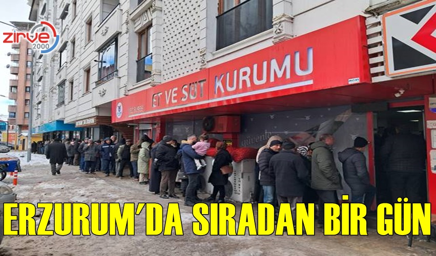 EZURUM’DA ET KUYRUĞU UZADIKÇA UZUYOR