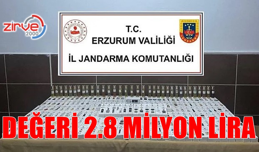 ERZURUM DA KAÇAK PARFÜM OPERASYONU