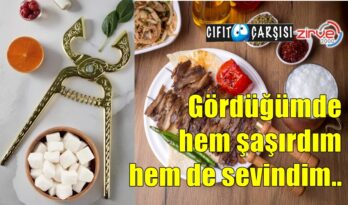 Gördüğümde hem şaşırdım hem de sevindim..