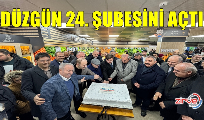 DÜZGÜN 24’NCÜ ŞUBESİNİ AÇTI