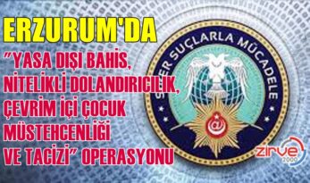 ERZURUM’DA SİBER OPERASYON