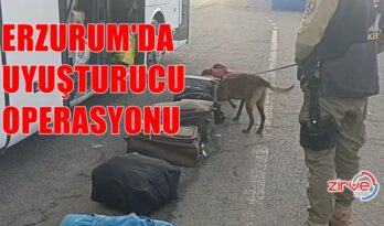 ERZURUM’DA UYUŞTURUCU OPERASYONU
