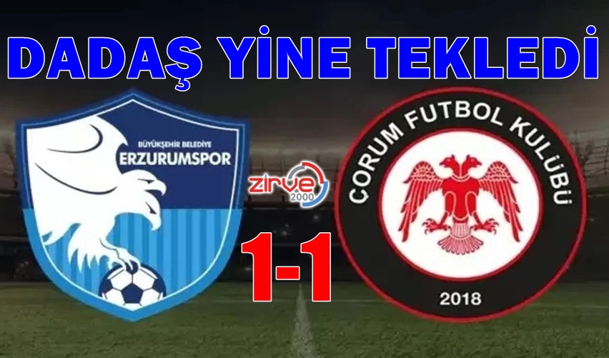 ERZURUMSPOR:1 ÇORUMSPOR:1