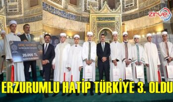 ERZURUMLU AHMET KAAN ÜÇÜNCÜ OLDU