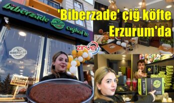 Türk mutfağının lezzeti ‘Biberzade’ çiğ köfte Erzurum’da…