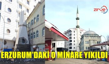O MİNARE YIKILDI