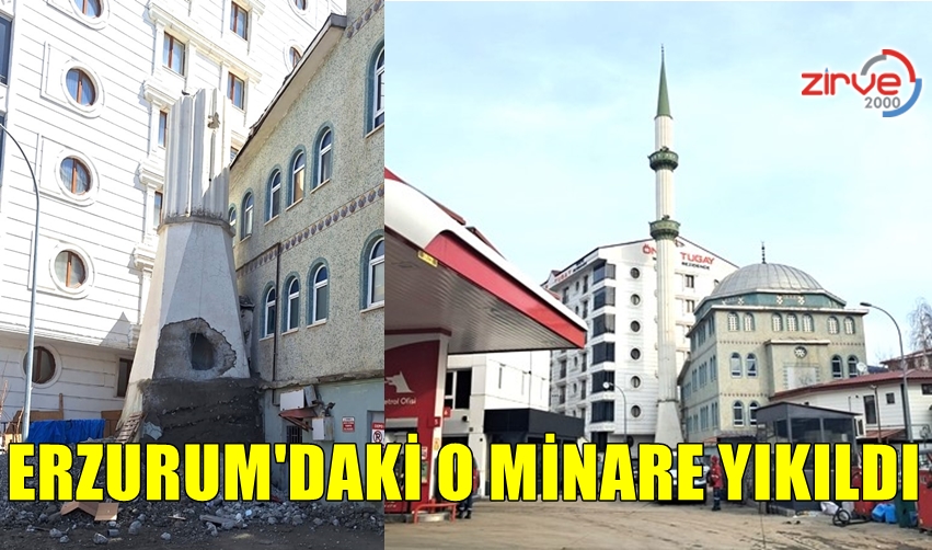 O MİNARE YIKILDI