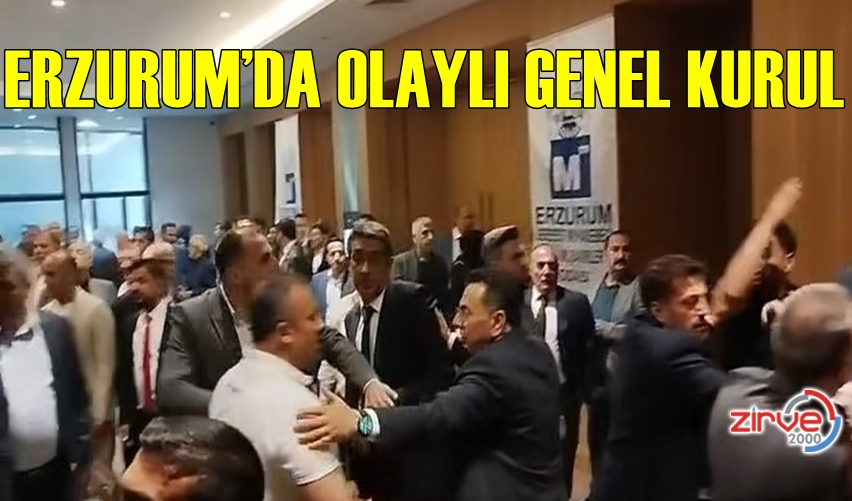 GENEL KURULDA YUMRUKLU KAVGA