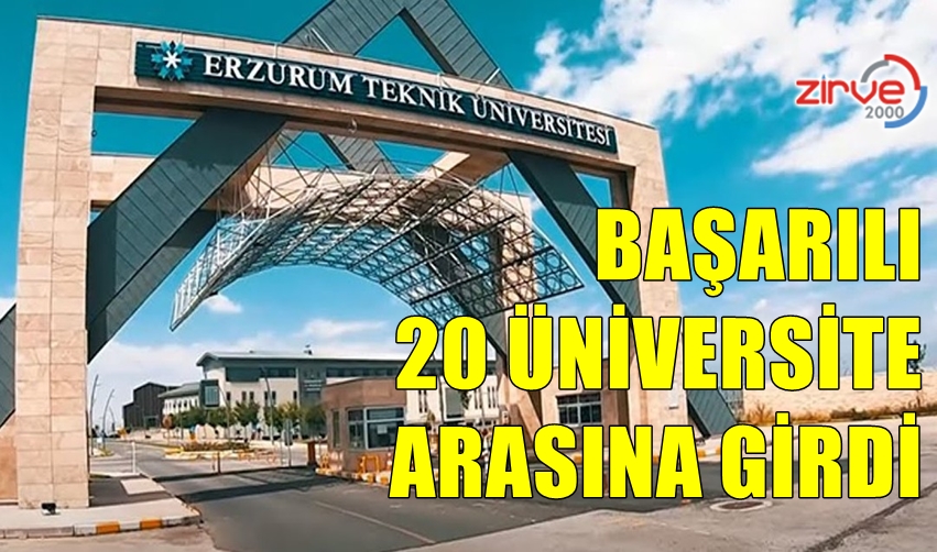 ETÜ EN İYİ 20 ÜNİVERSİTE ARASINDA