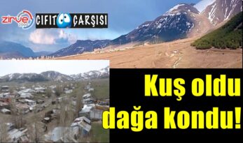 Kuş oldu dağa kondu!