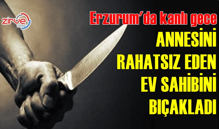 EV SAHİBİNİ BIÇAKLADI
