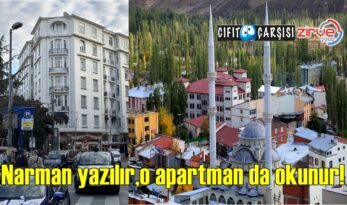 Narman yazılır, o apartman da okunur!