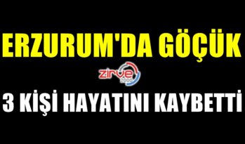 ERZURUM’DA GÖÇÜK: 3 CAN KAYBI