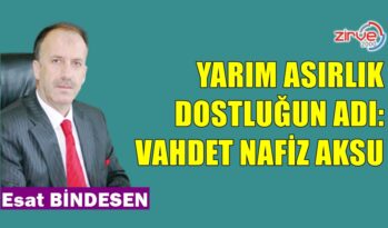 YARIM ASIRLIK DOSTLUĞUN ADI: VAHDET NAFİZ AKSU