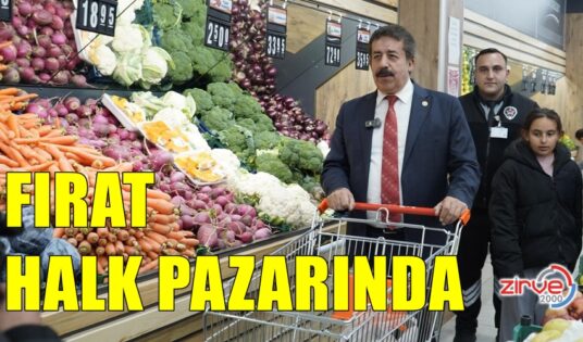MİLLETVEKİLİ FIRAT HALK PAZARINDA