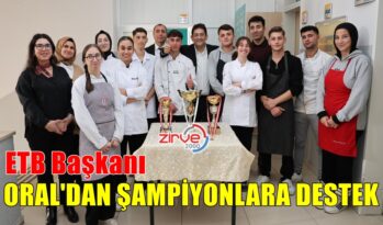 GASTRONOMİ ŞAMPİYONLARINA DESTEK