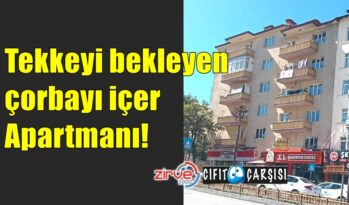 Tekkeyi bekleyen çorbayı içer apartmanı!