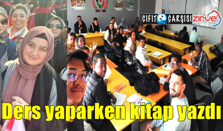 Ders yaparken kitap yazdı