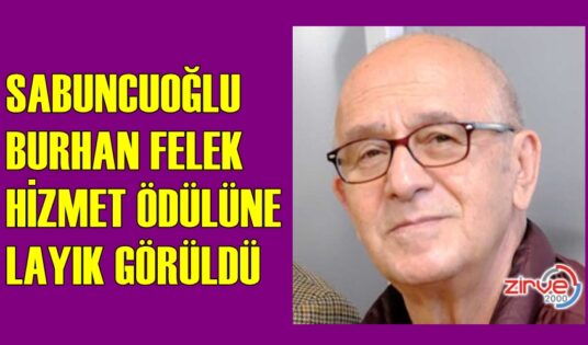 SABUNCUOĞLU’NA BÜYÜK ÖDÜL