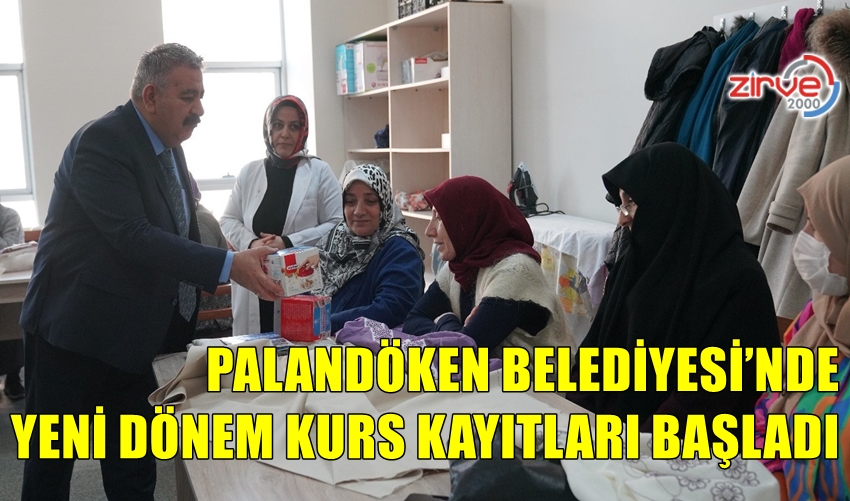 PALANDÖKEN BELEDİYESİ’NDE KURS KAYITLARI BAŞLADI