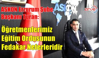BAŞKAN TURAN’DAN 24 KASIM MESAJI