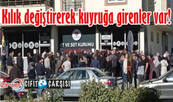 Kılık değiştirerek kuyruğa girenler var!