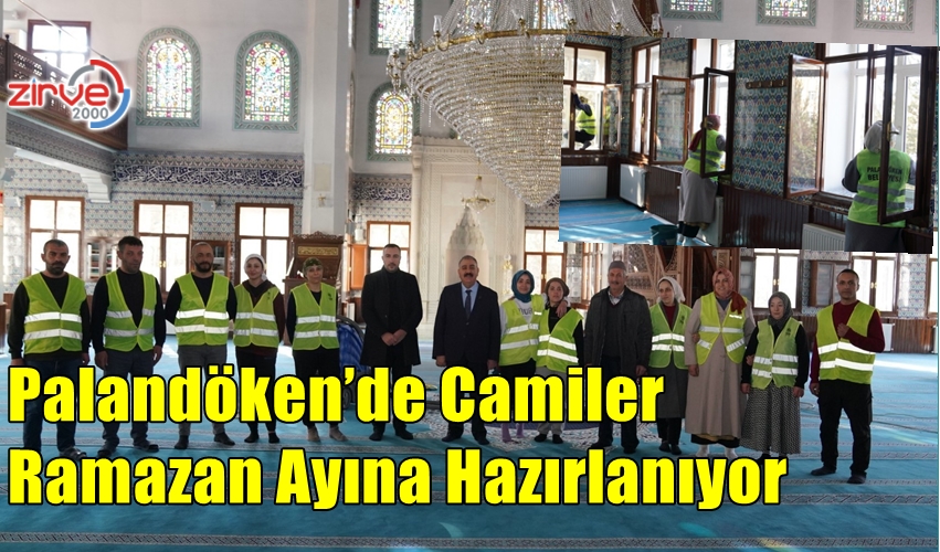 Palandöken’de Camiler Ramazan Ayına Hazırlanıyor