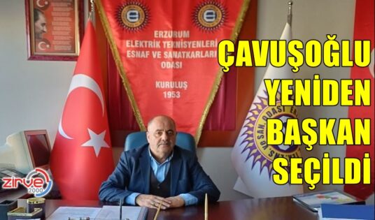 ÇAVUŞOĞLU YENİDEN BAŞKAN SEÇİLDİ