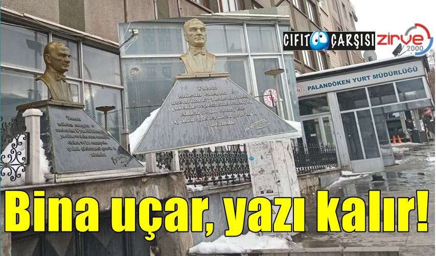 Bina uçar, yazı kalır!