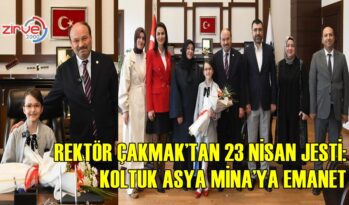 ETÜ’DE KOLTUK ASYA MİNA’YA EMANET