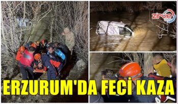ERZURUM’DA FECİ KAZA