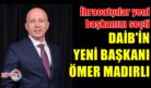 ÖMER MADIRLI DAİB BAŞKANI OLDU