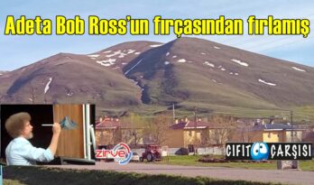 Adeta Bob Ross’un fırçasından fırlamış
