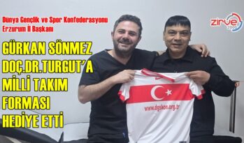 SÖNMEZ’DEN DOÇ.DR. CENK TURGUT’A MİLLİ FORMA