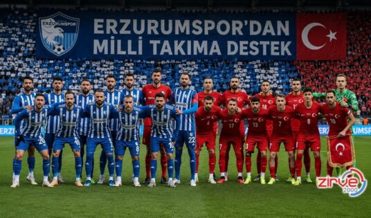 ERZURUM’DAN MİLLİ TAKIMA DESTEK