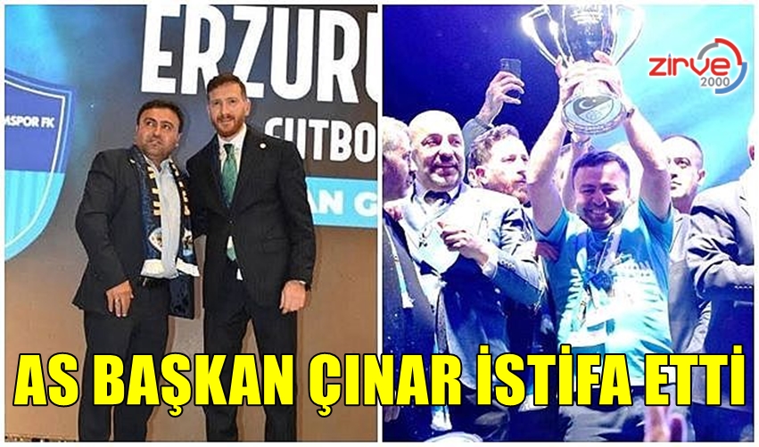 AS BAŞKAN ÇINAR İSTİFA ETTİ