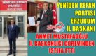 AHMET MUSTAFAOĞLU İL BAŞKANLIĞINDAN İSTİFA ETTİ